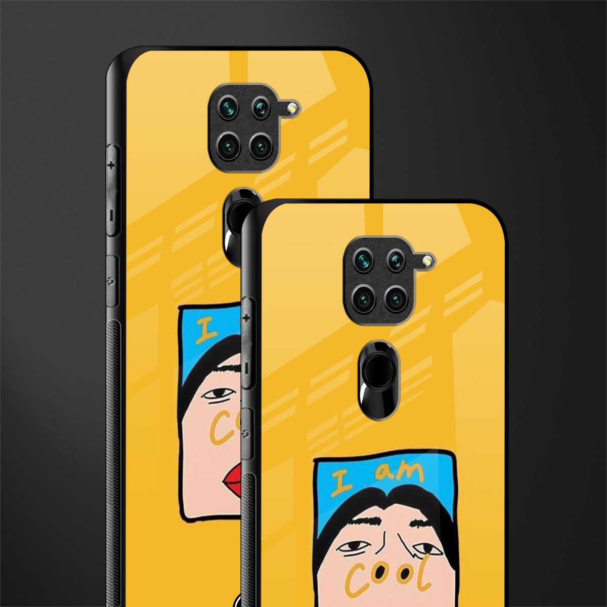 cool girl glass case for redmi note 9 image-2