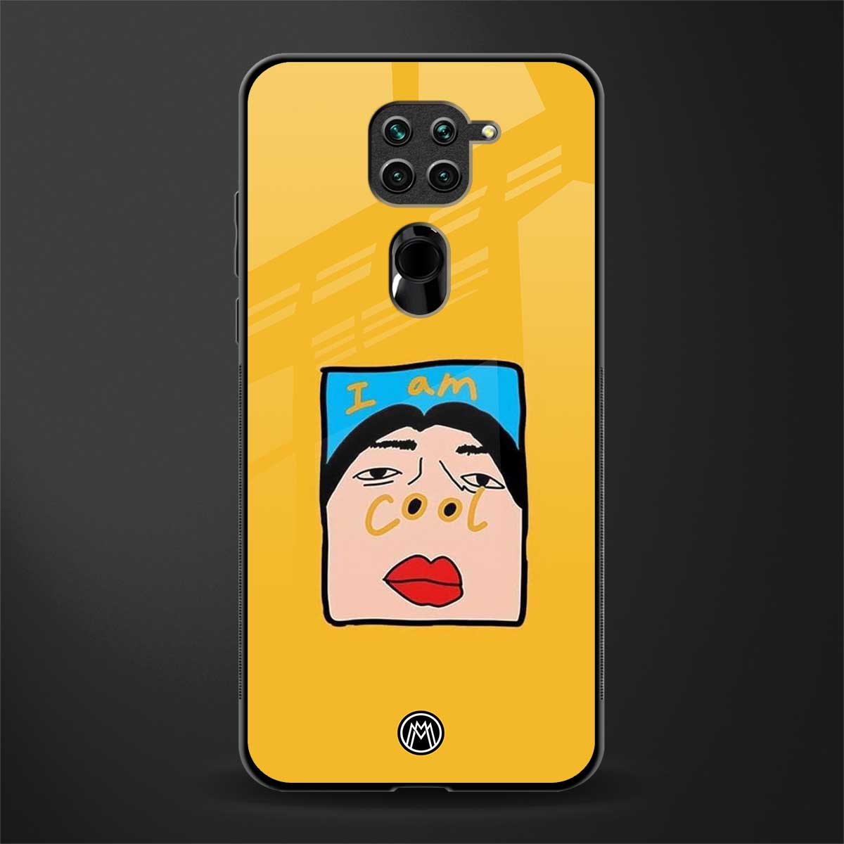 cool girl glass case for redmi note 9 image