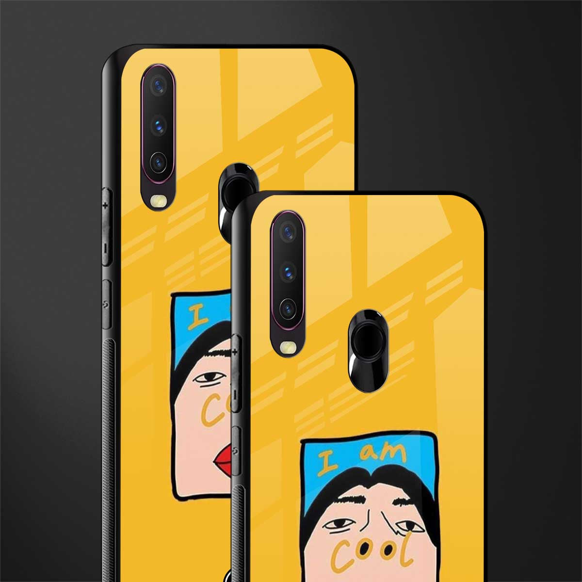 cool girl glass case for vivo y15 image-2