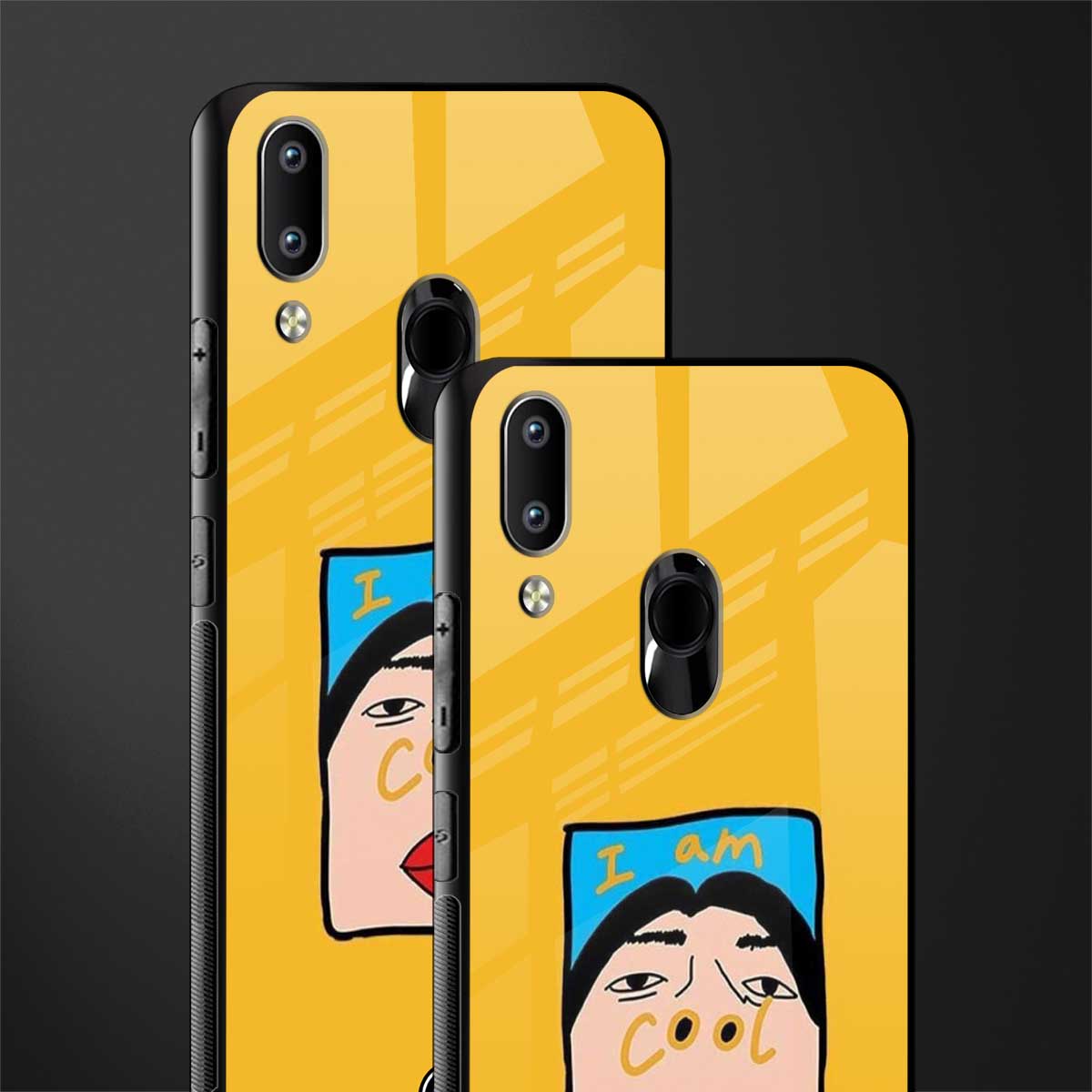 cool girl glass case for vivo y91 image-2