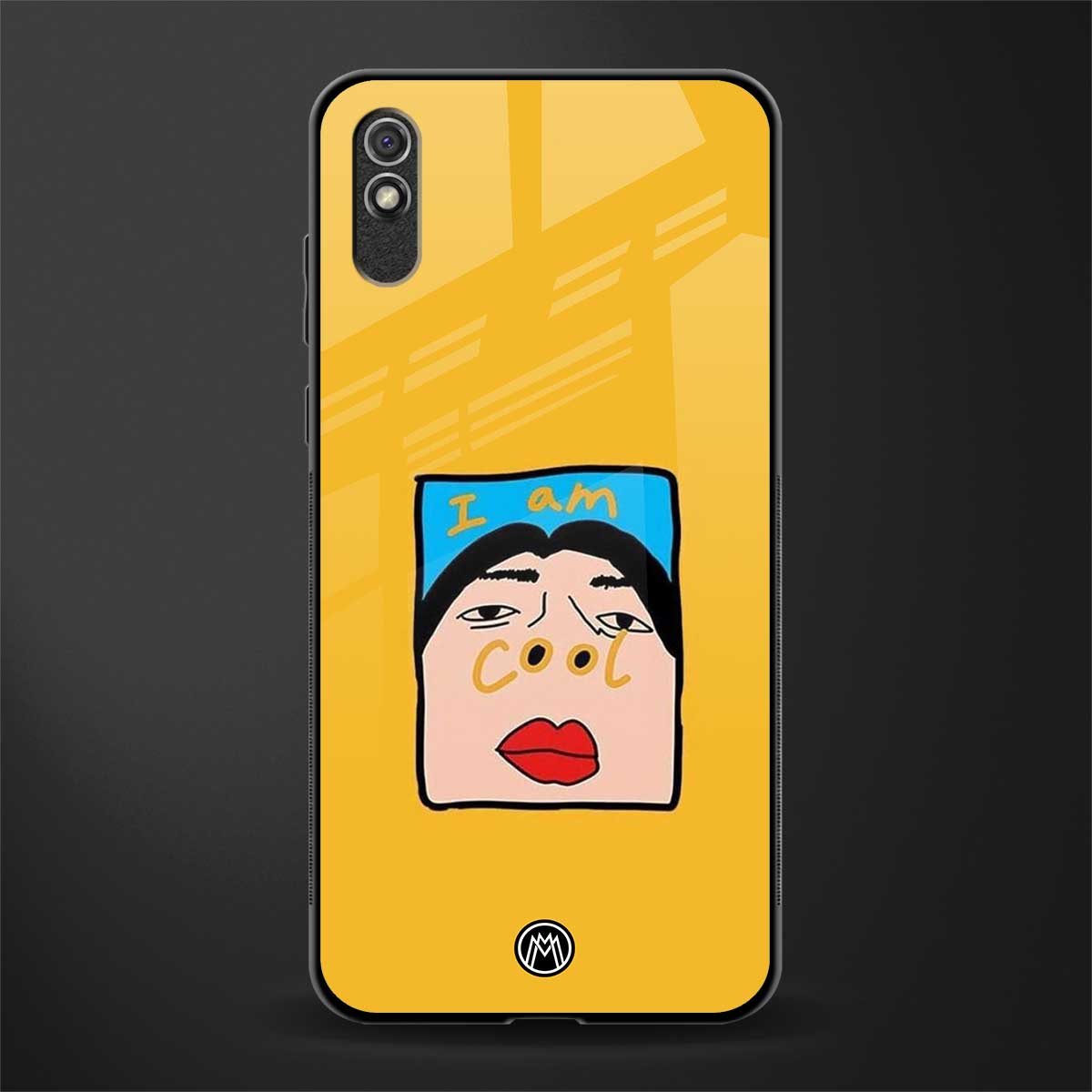 cool girl glass case for redmi 9a image