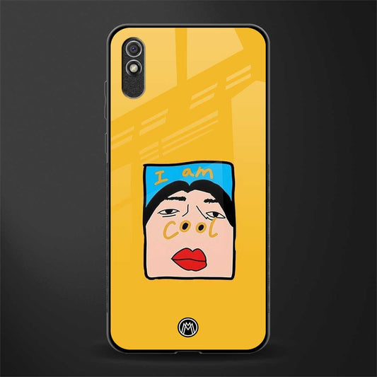 cool girl glass case for redmi 9i image