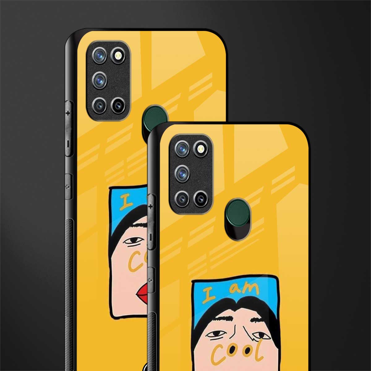 cool girl glass case for realme 7i image-2