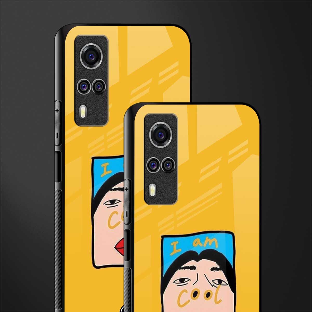 cool girl glass case for vivo y51 image-2