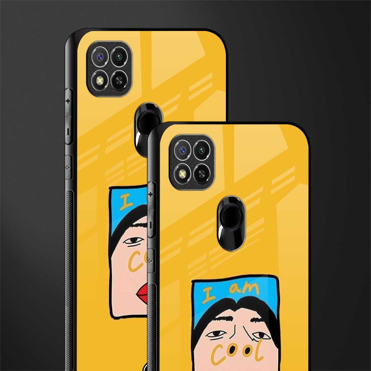cool girl glass case for poco c31 image-2