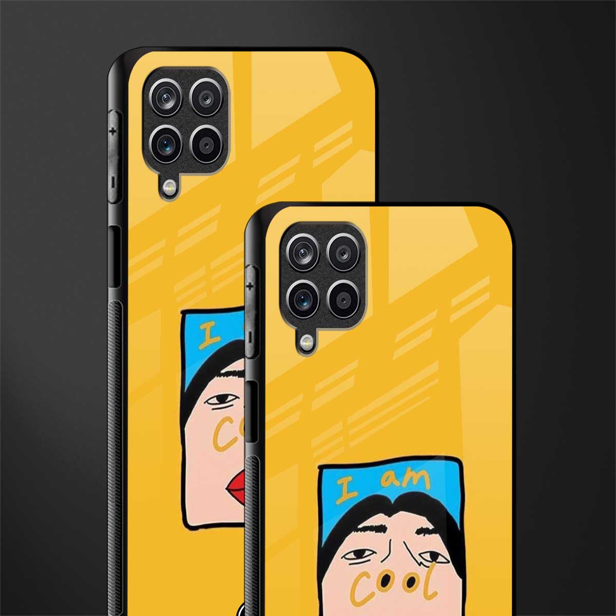 cool girl glass case for samsung galaxy m12 image-2