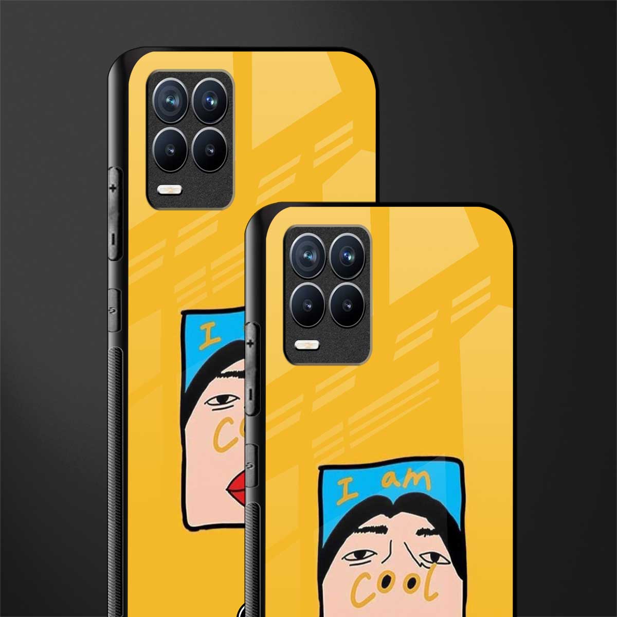 cool girl glass case for realme 8 4g image-2