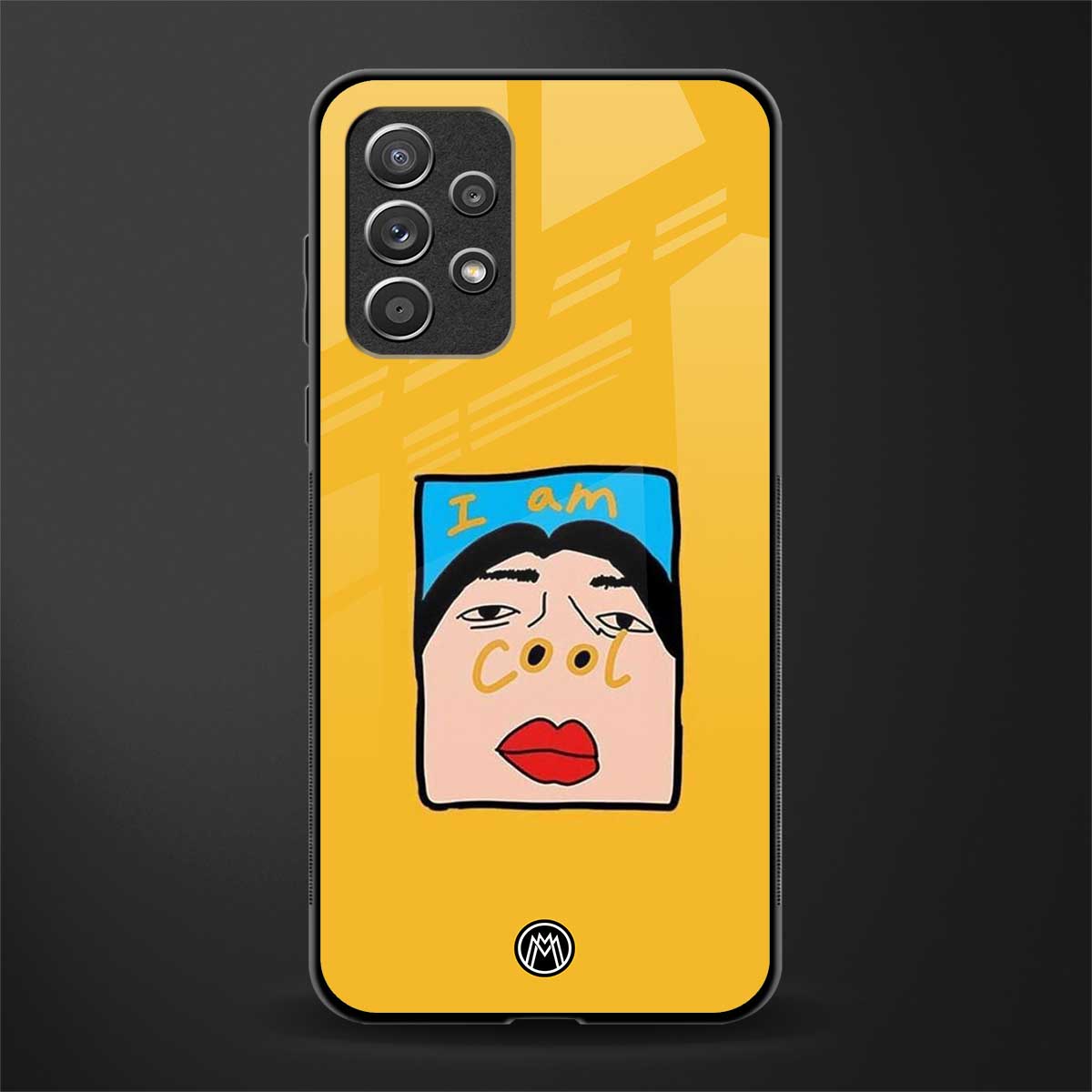 cool girl glass case for samsung galaxy a72 image