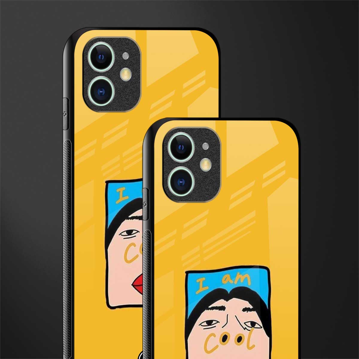 cool girl glass case for iphone 12 mini image-2