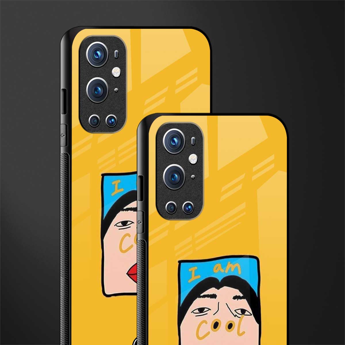 cool girl glass case for oneplus 9 pro image-2