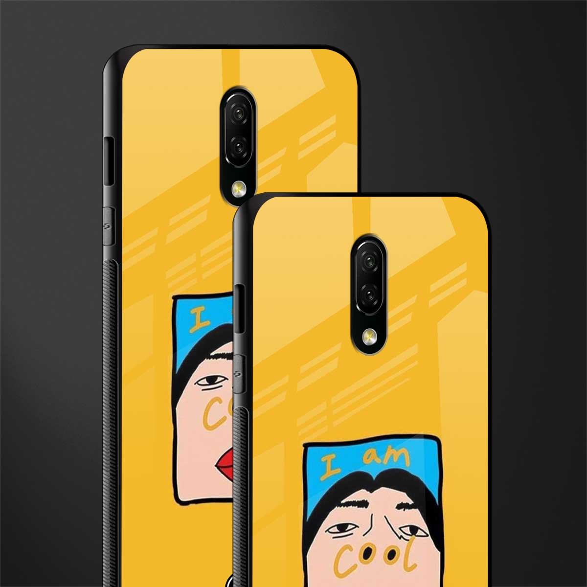 cool girl glass case for oneplus 7 image-2