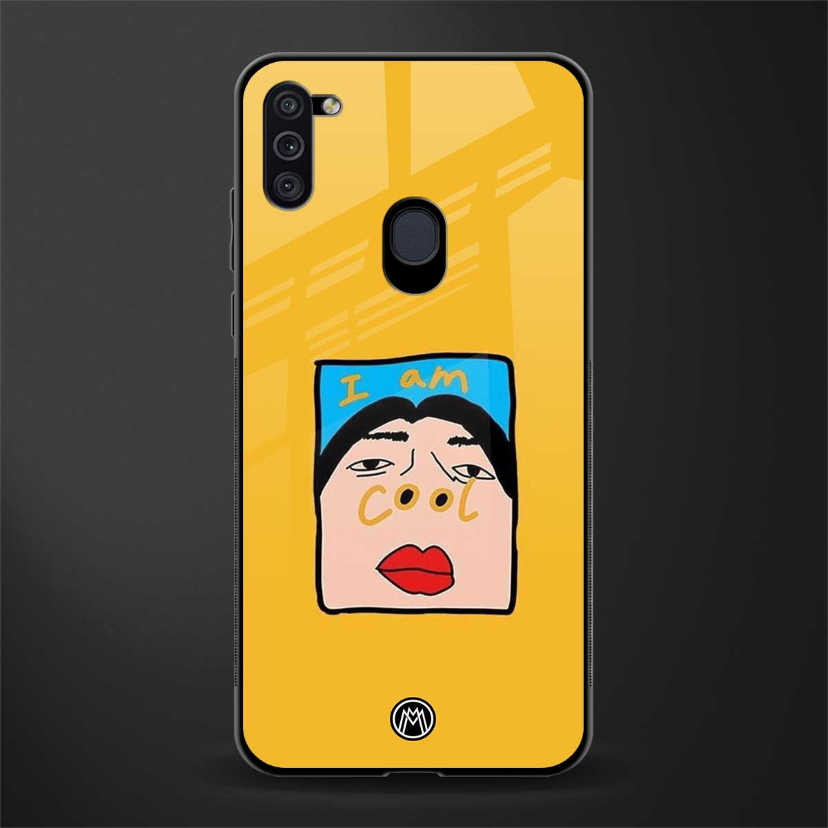 cool girl glass case for samsung a11 image