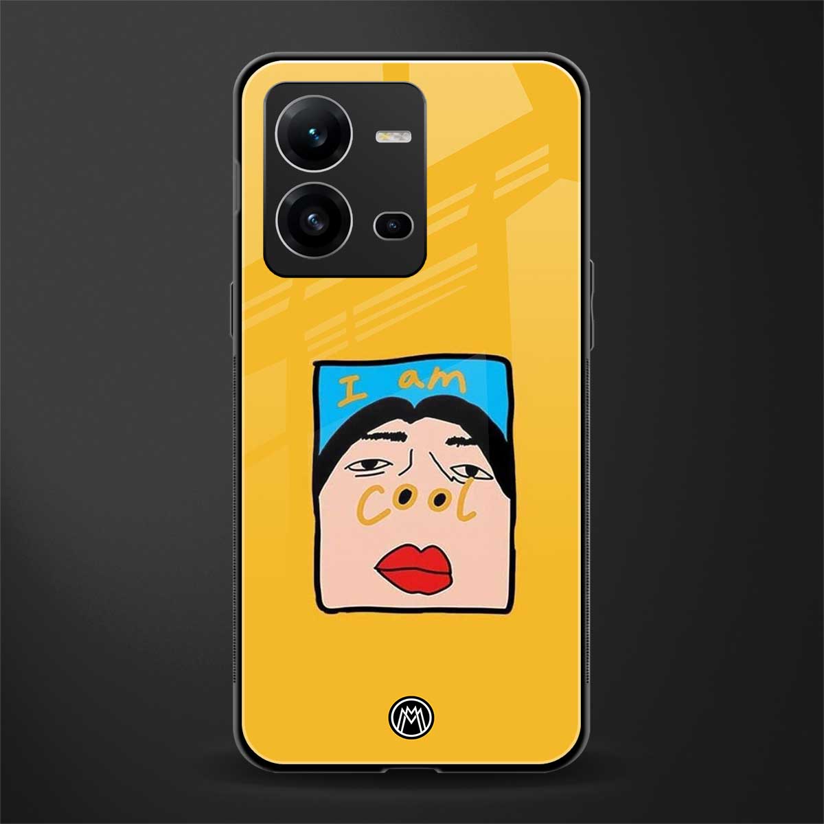 cool girl back phone cover | glass case for vivo v25-5g