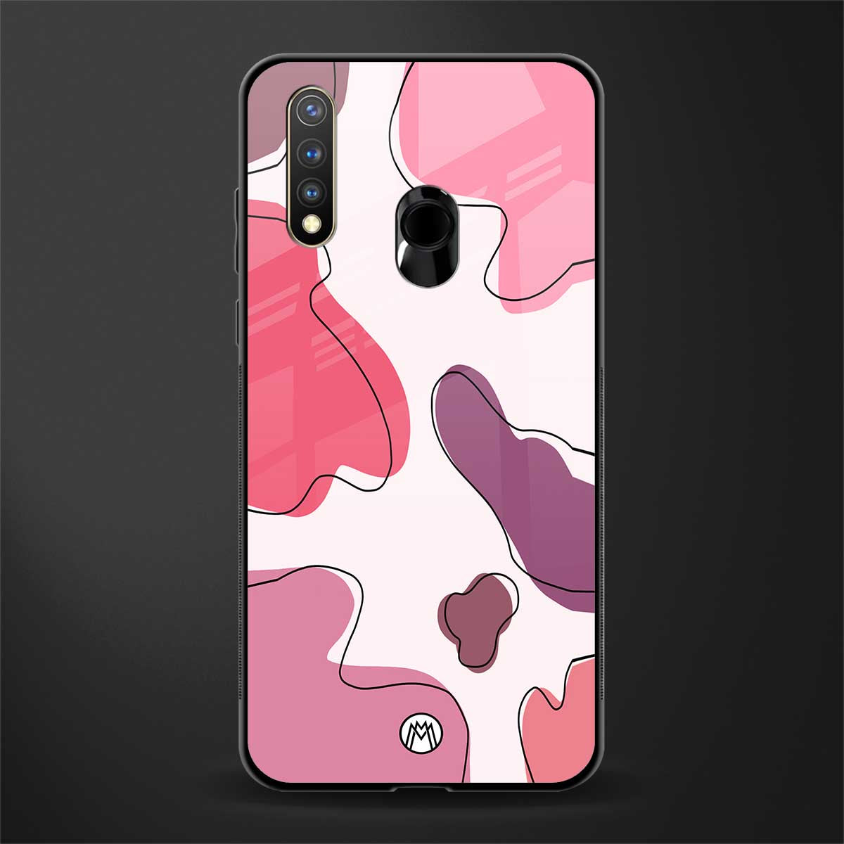 cotton candy taffy edition glass case for vivo u20 image