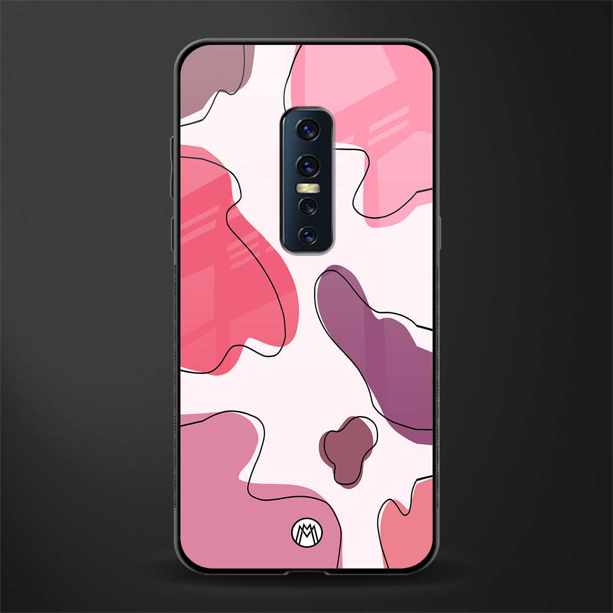 cotton candy taffy edition glass case for vivo v17 pro image