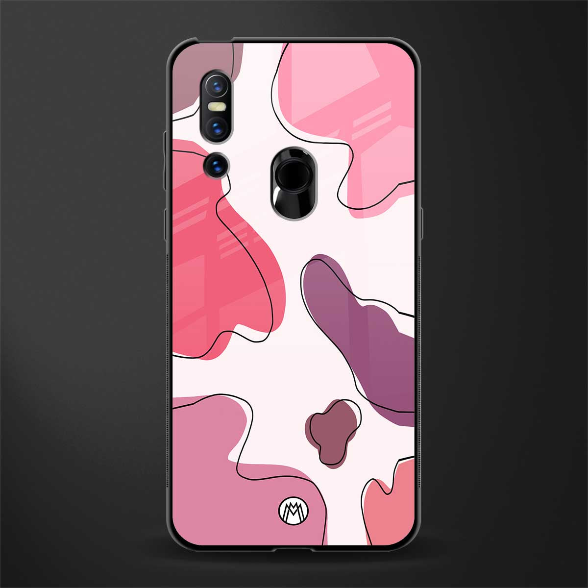 cotton candy taffy edition glass case for vivo v15 image