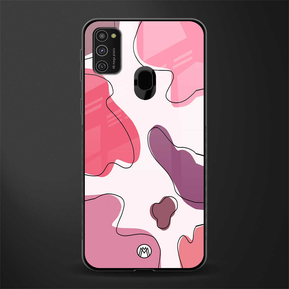 cotton candy taffy edition glass case for samsung galaxy m21 image
