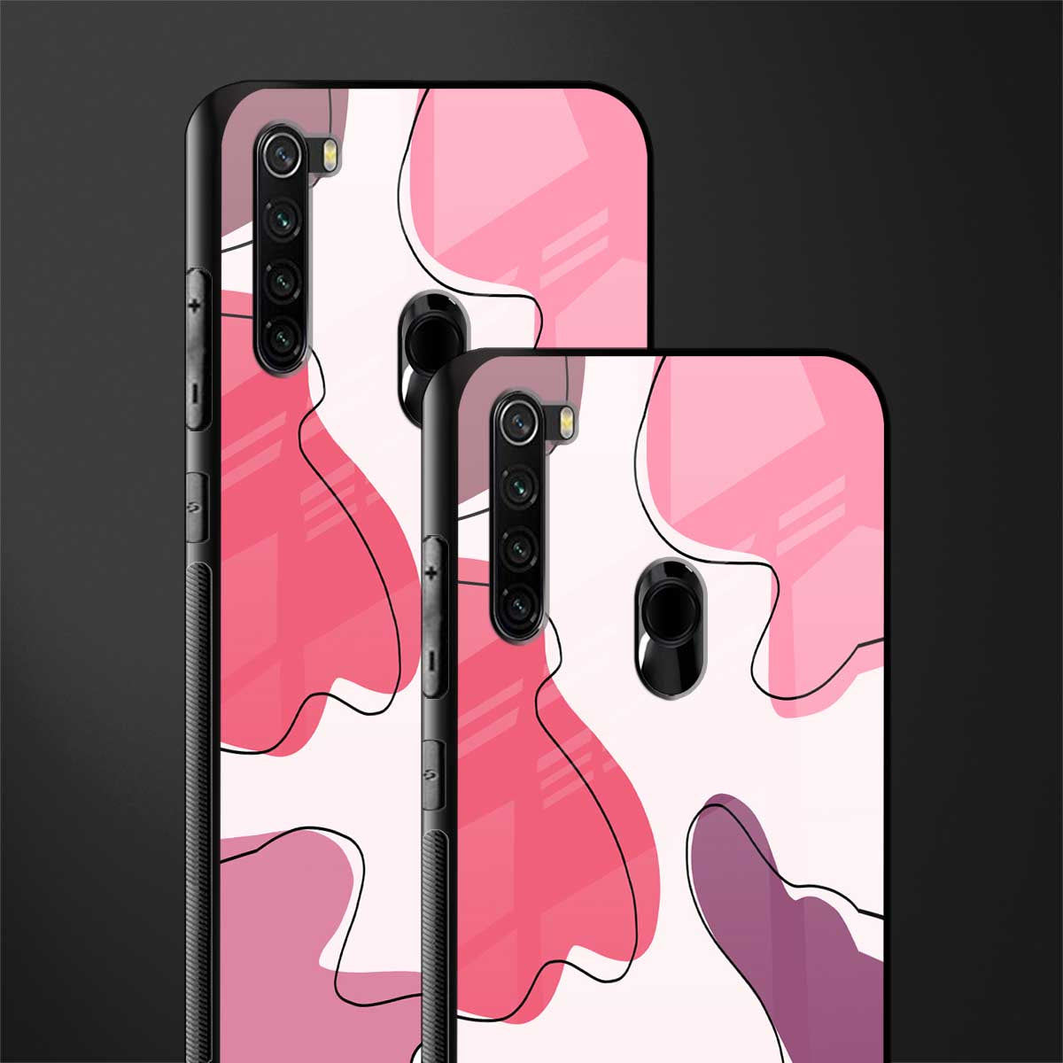 cotton candy taffy edition glass case for redmi note 8 image-2