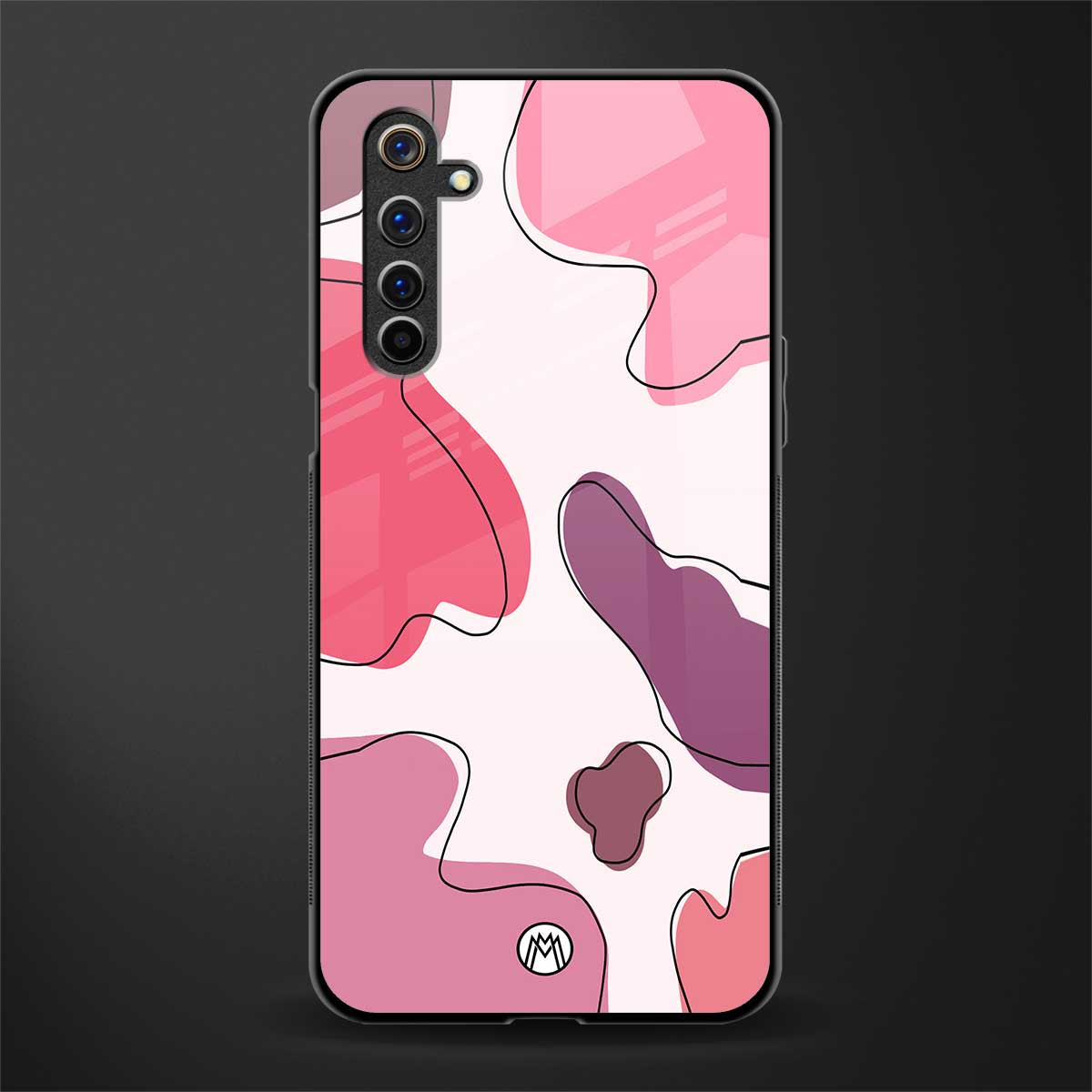 cotton candy taffy edition glass case for realme 6i image