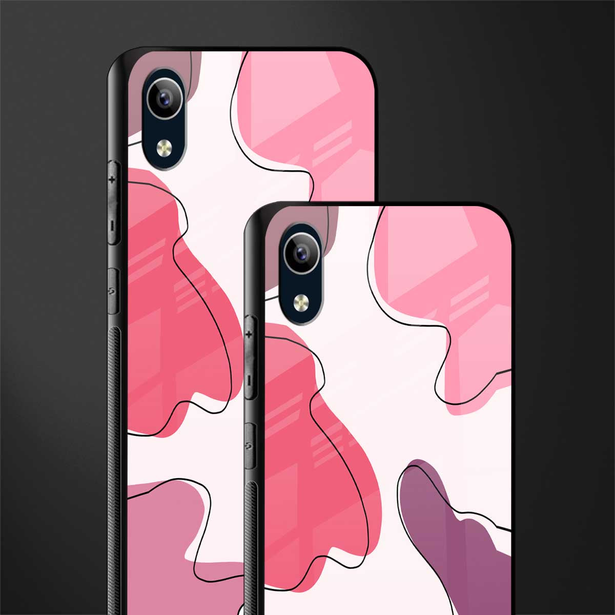 cotton candy taffy edition glass case for vivo y1s without fingerprint image-2