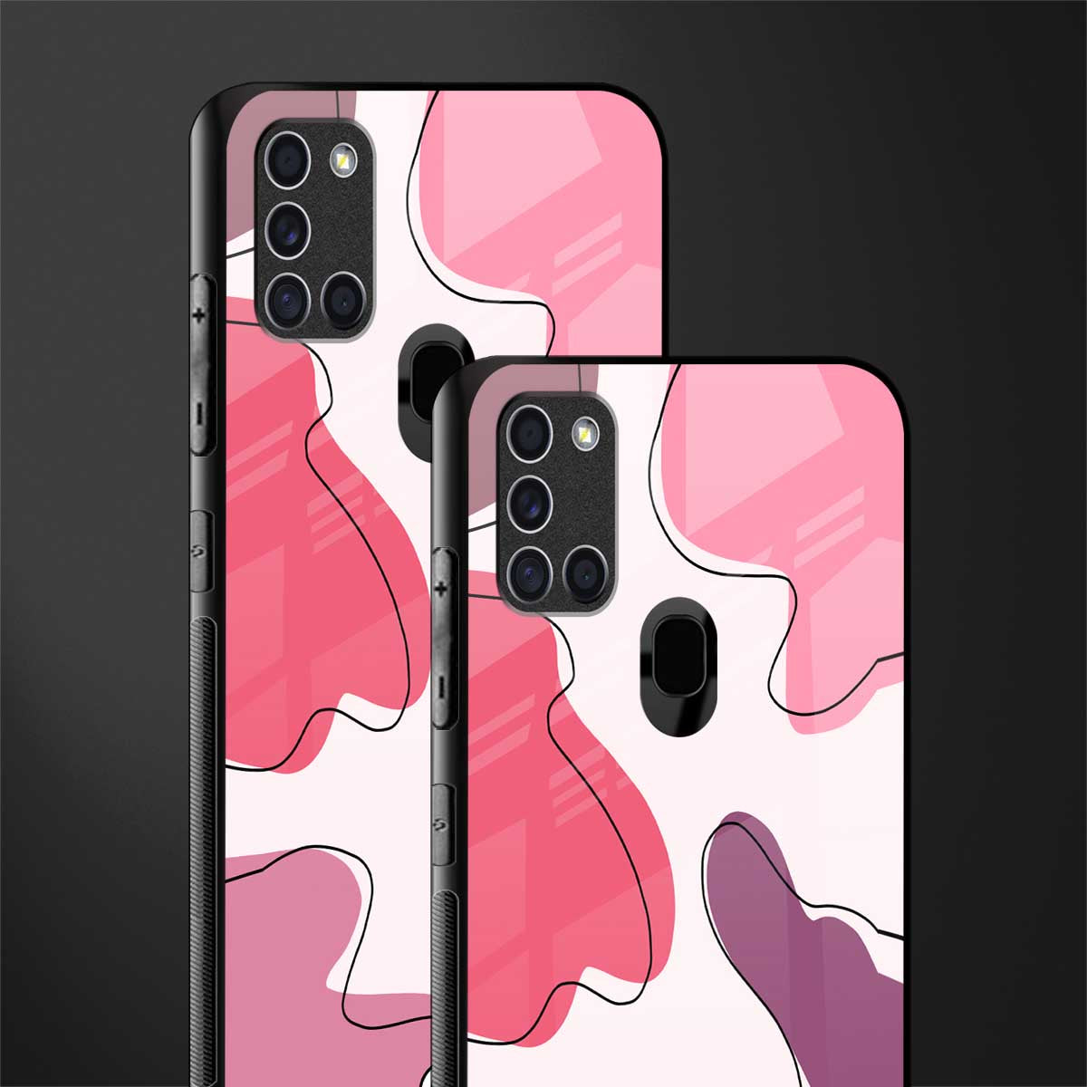 cotton candy taffy edition glass case for samsung galaxy a21s image-2