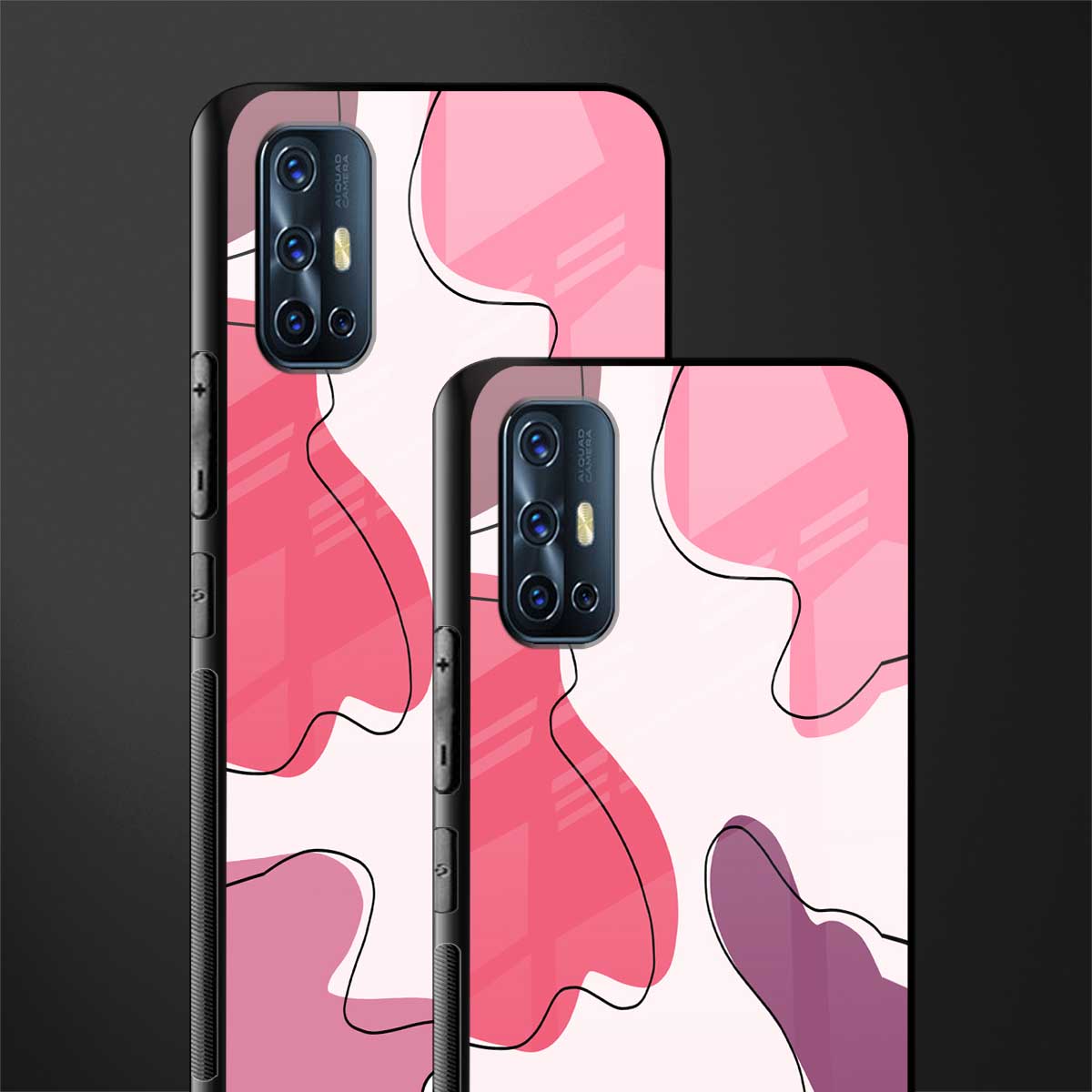 cotton candy taffy edition glass case for vivo v17 image-2