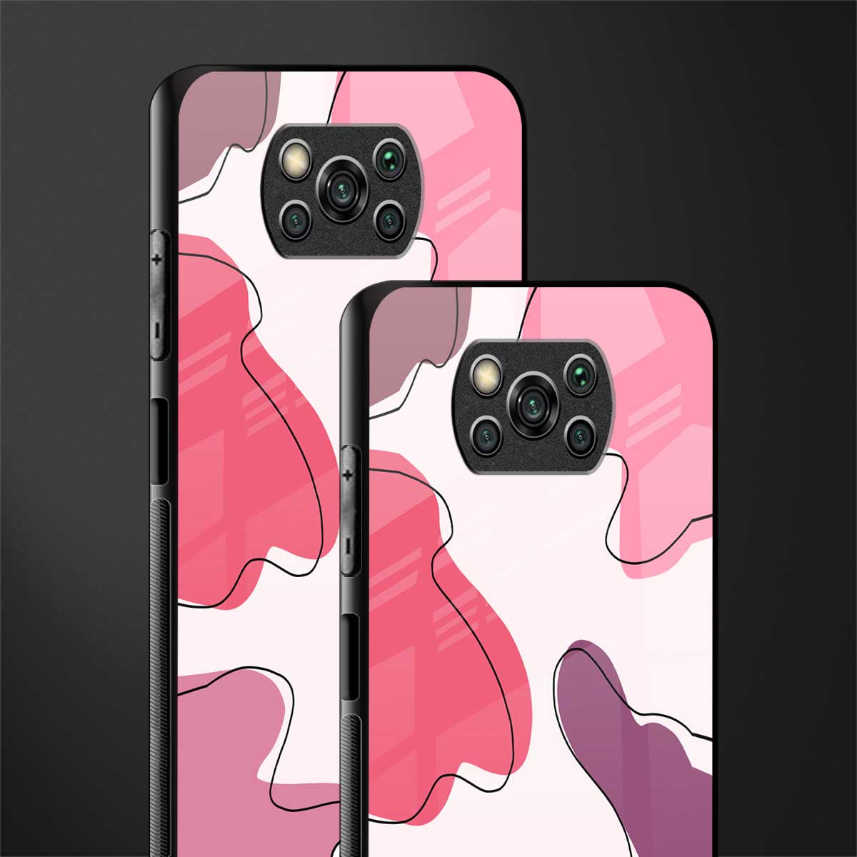 cotton candy taffy edition glass case for poco x3 image-2