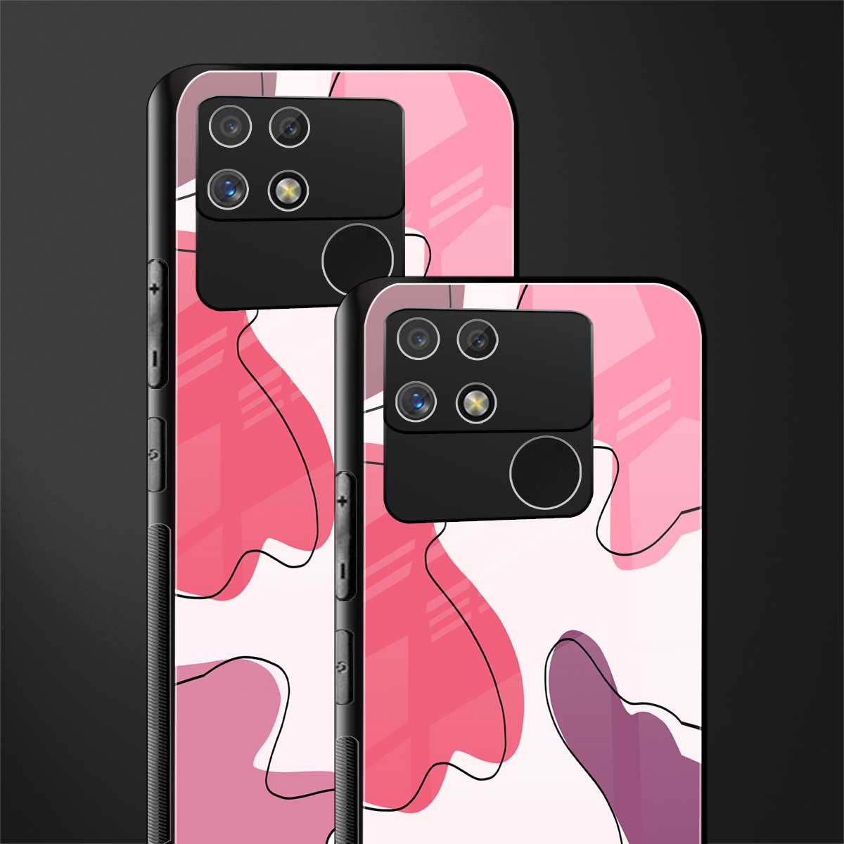 cotton candy taffy edition back phone cover | glass case for realme narzo 50a