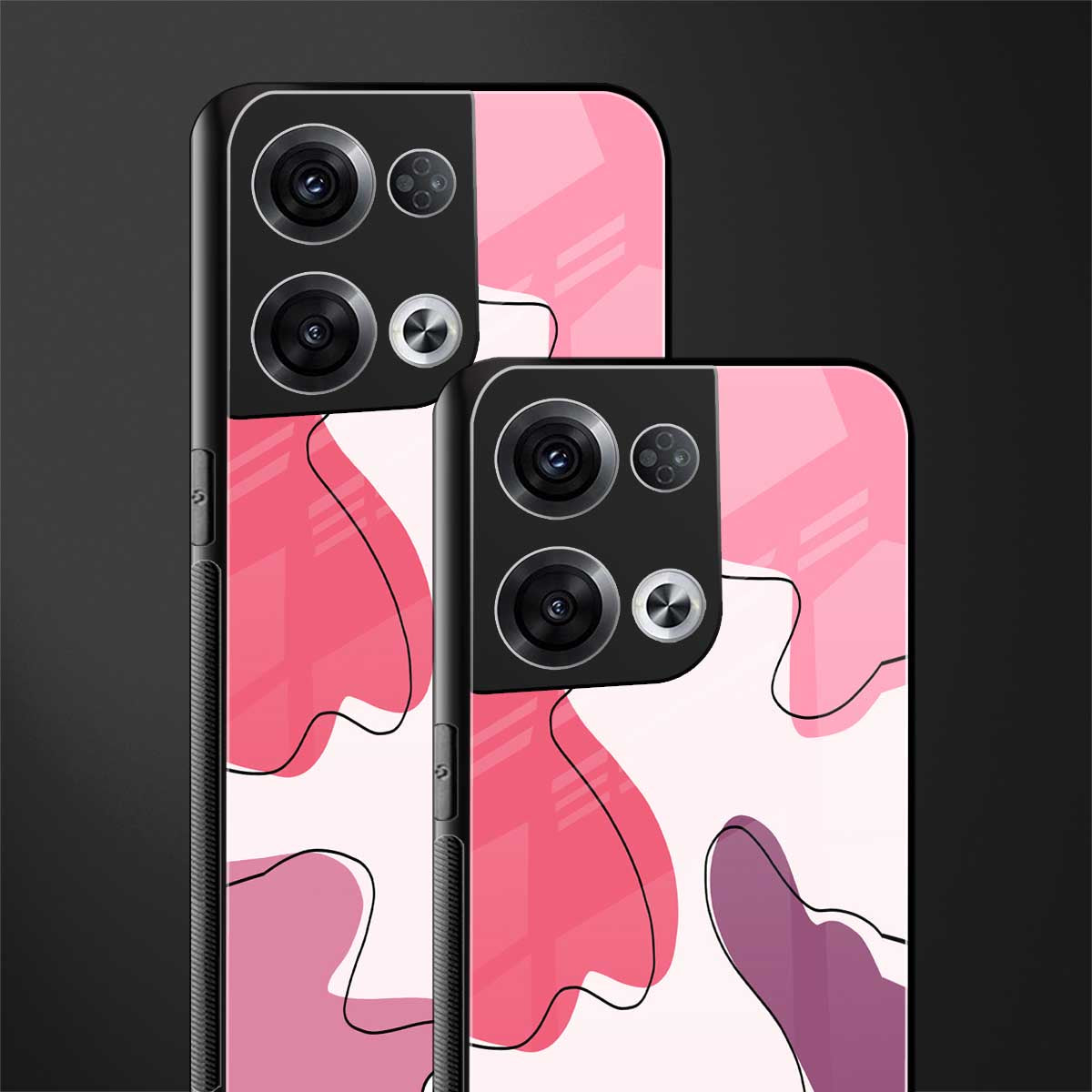cotton candy taffy edition back phone cover | glass case for oppo reno 8