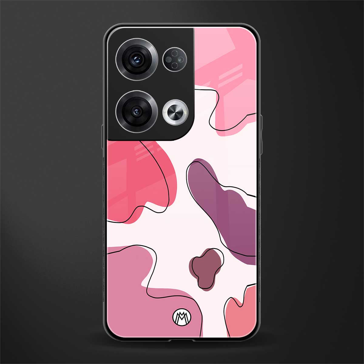 cotton candy taffy edition back phone cover | glass case for oppo reno 8 pro