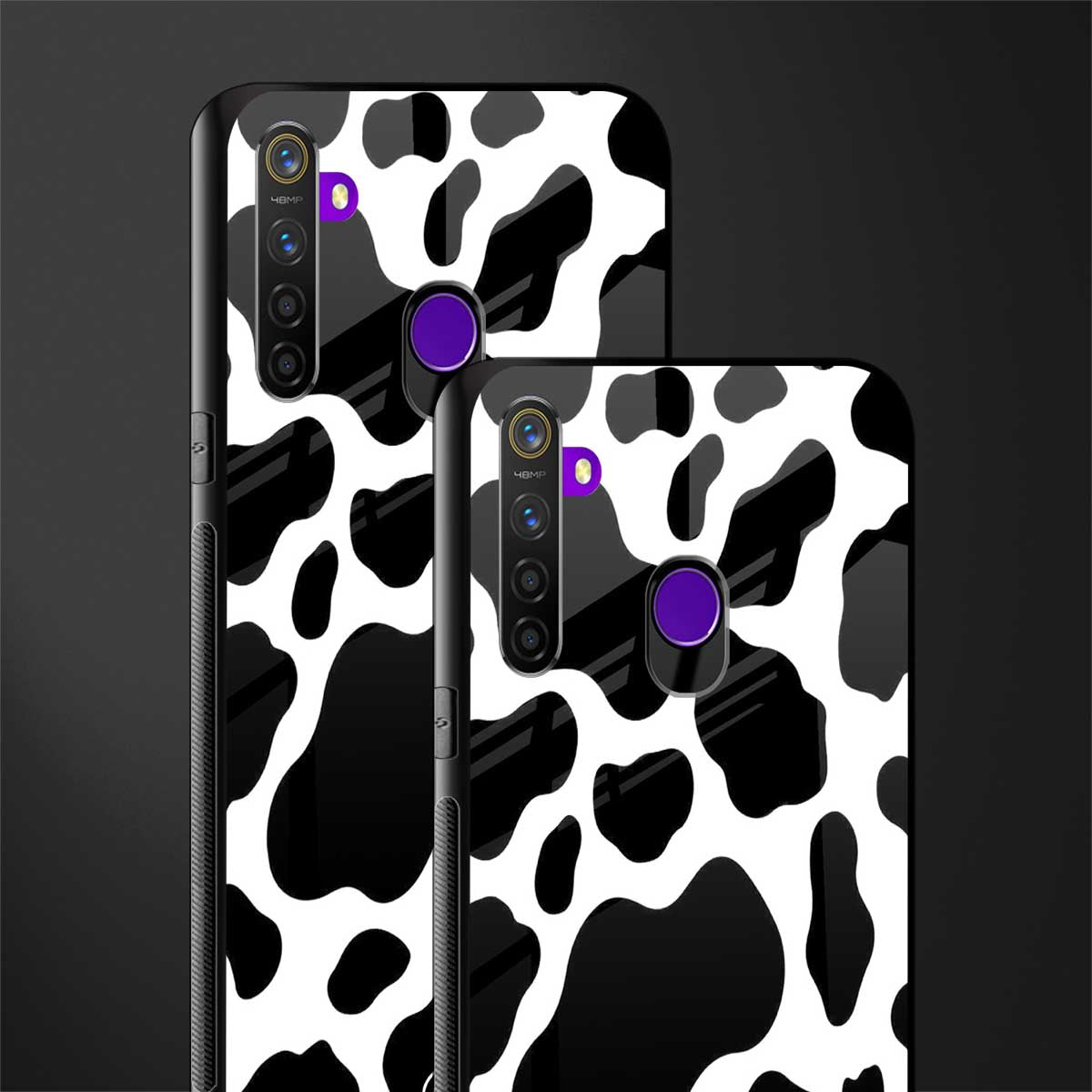 cow fur glass case for realme 5i image-2