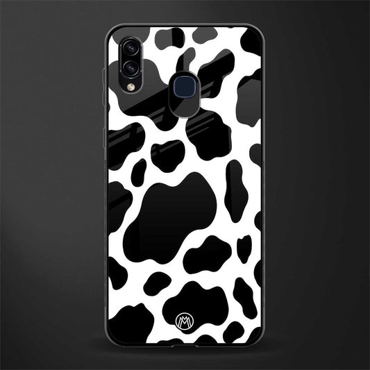 cow fur glass case for samsung galaxy a30 image