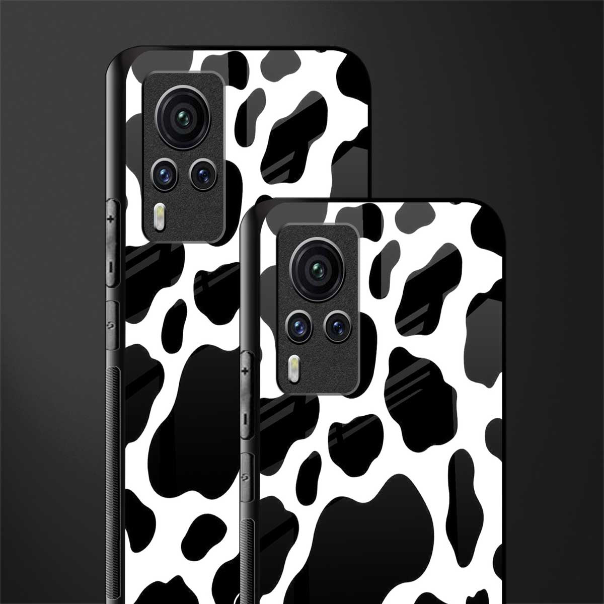 cow fur glass case for vivo x60 pro image-2