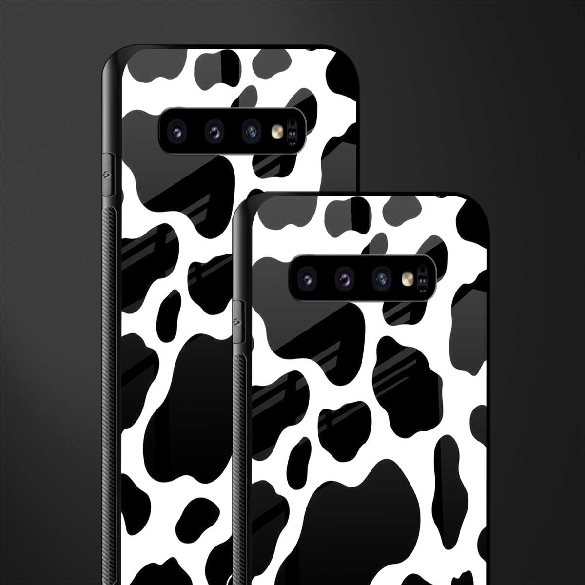 cow fur glass case for samsung galaxy s10 plus image-2