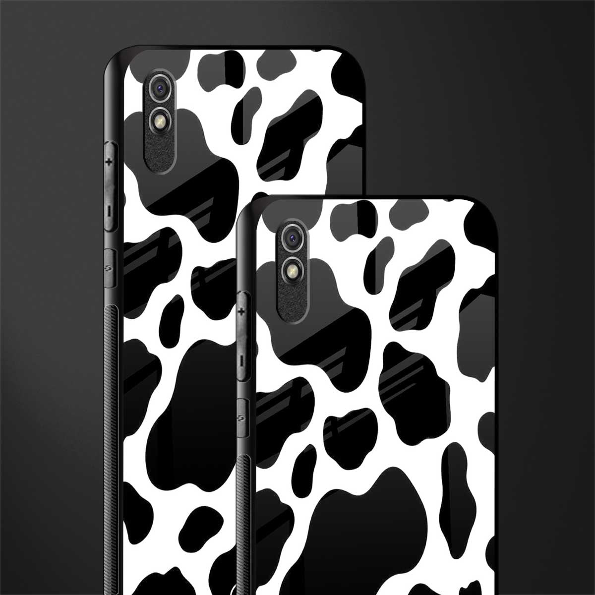 cow fur glass case for redmi 9a image-2
