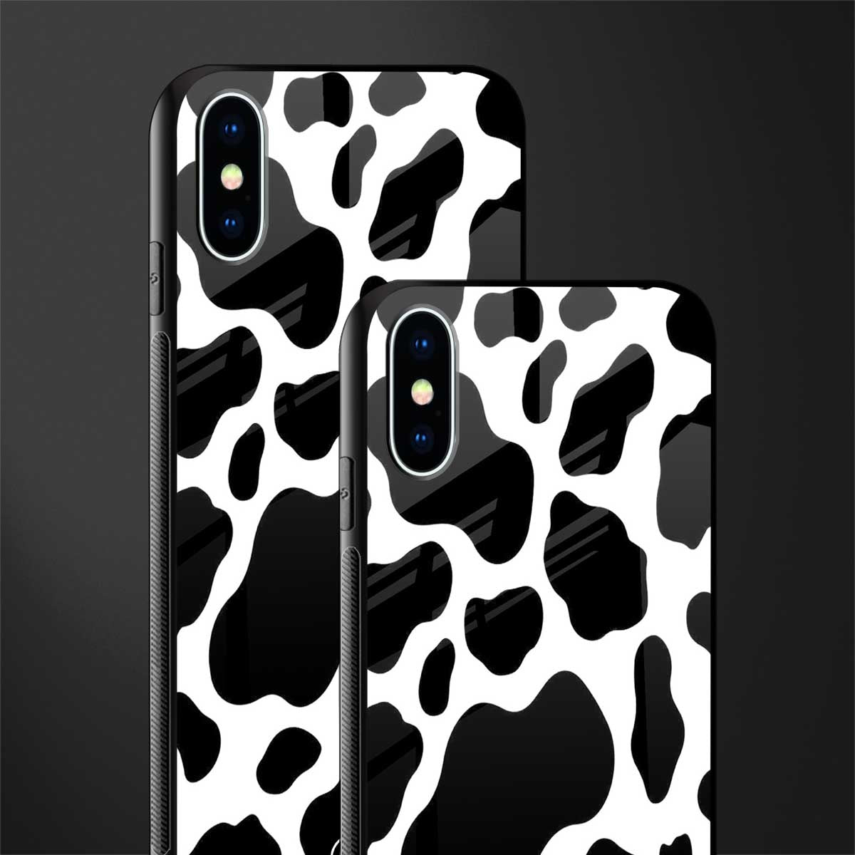 cow fur glass case for iphone x image-2