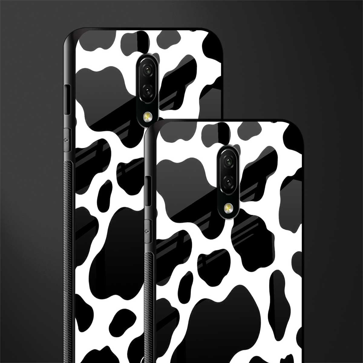 cow fur glass case for oneplus 7 image-2