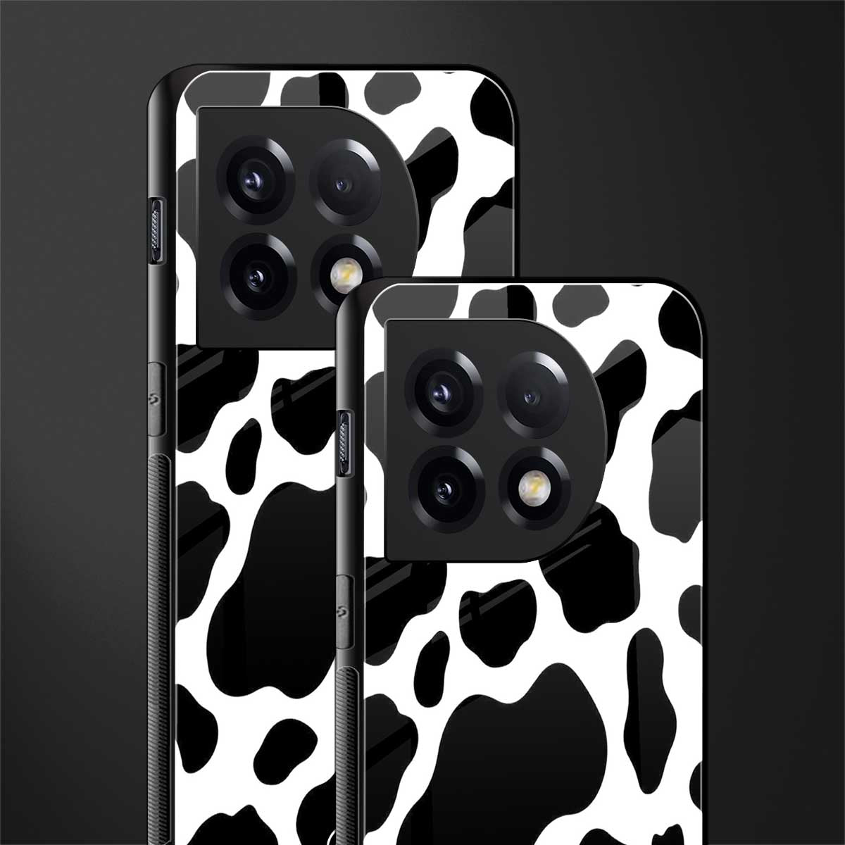 cow fur back phone cover | glass case for oneplus 11