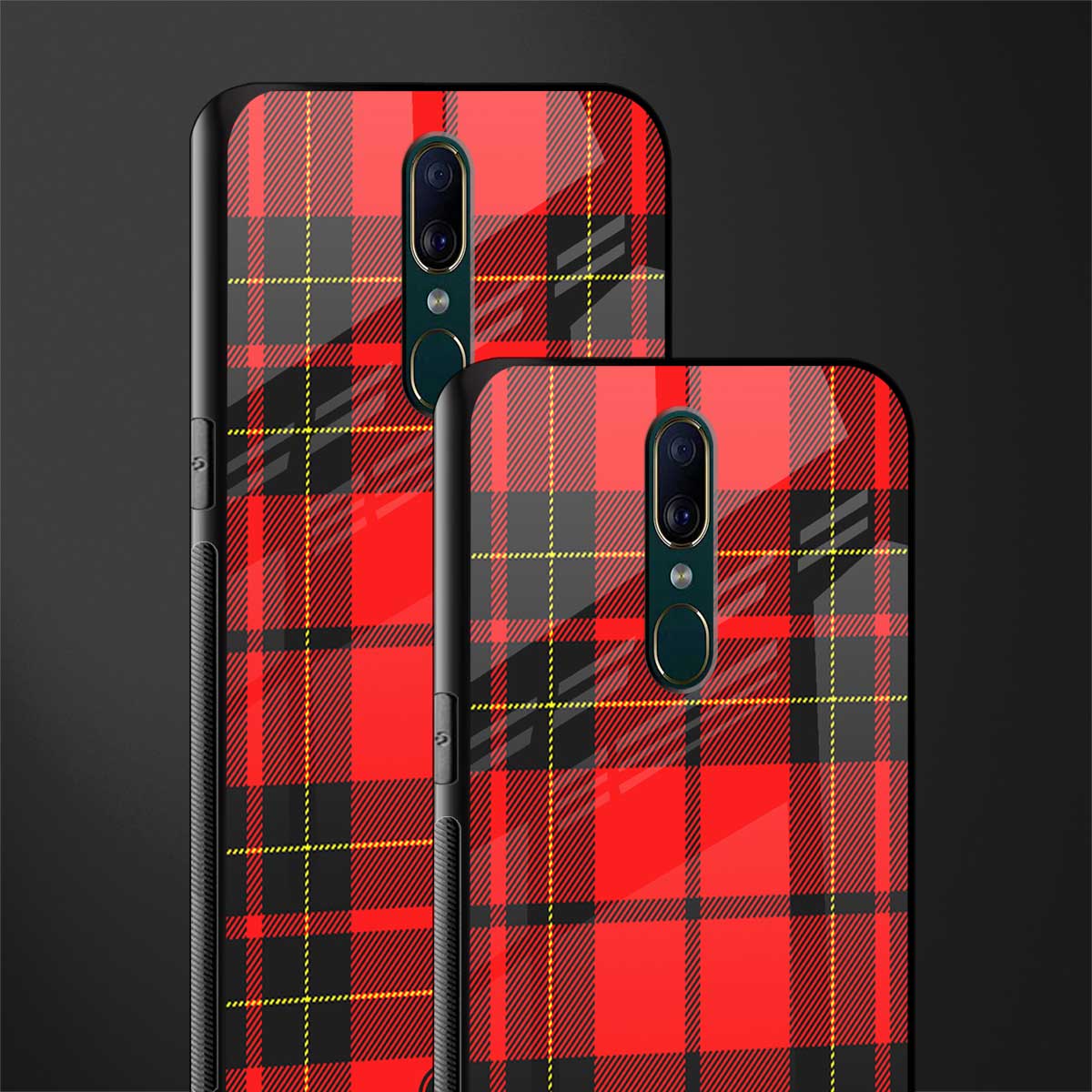cozy red sweater glass case for oppo f11 image-2