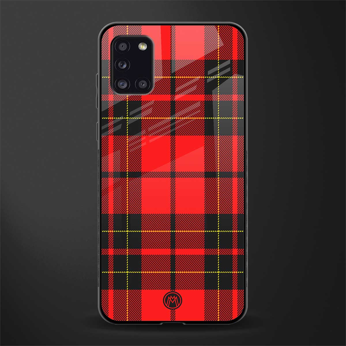 cozy red sweater glass case for samsung galaxy a31 image