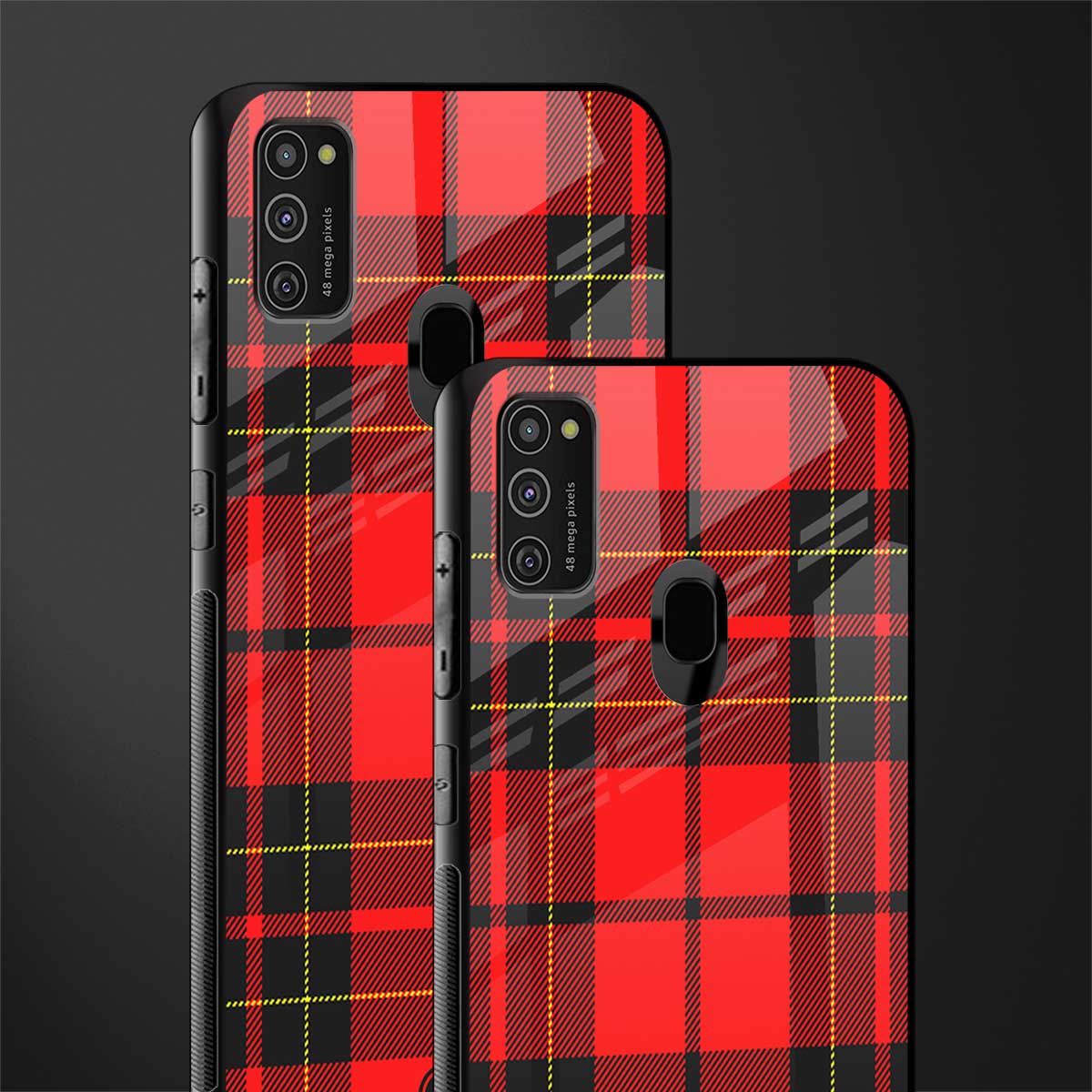 cozy red sweater glass case for samsung galaxy m21 image-2