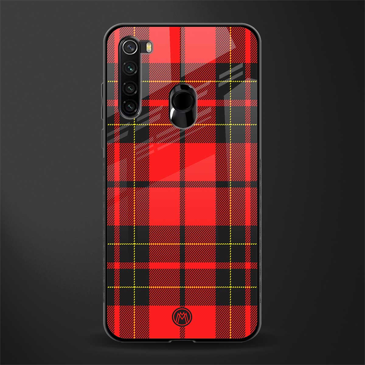 cozy red sweater glass case for redmi note 8 image