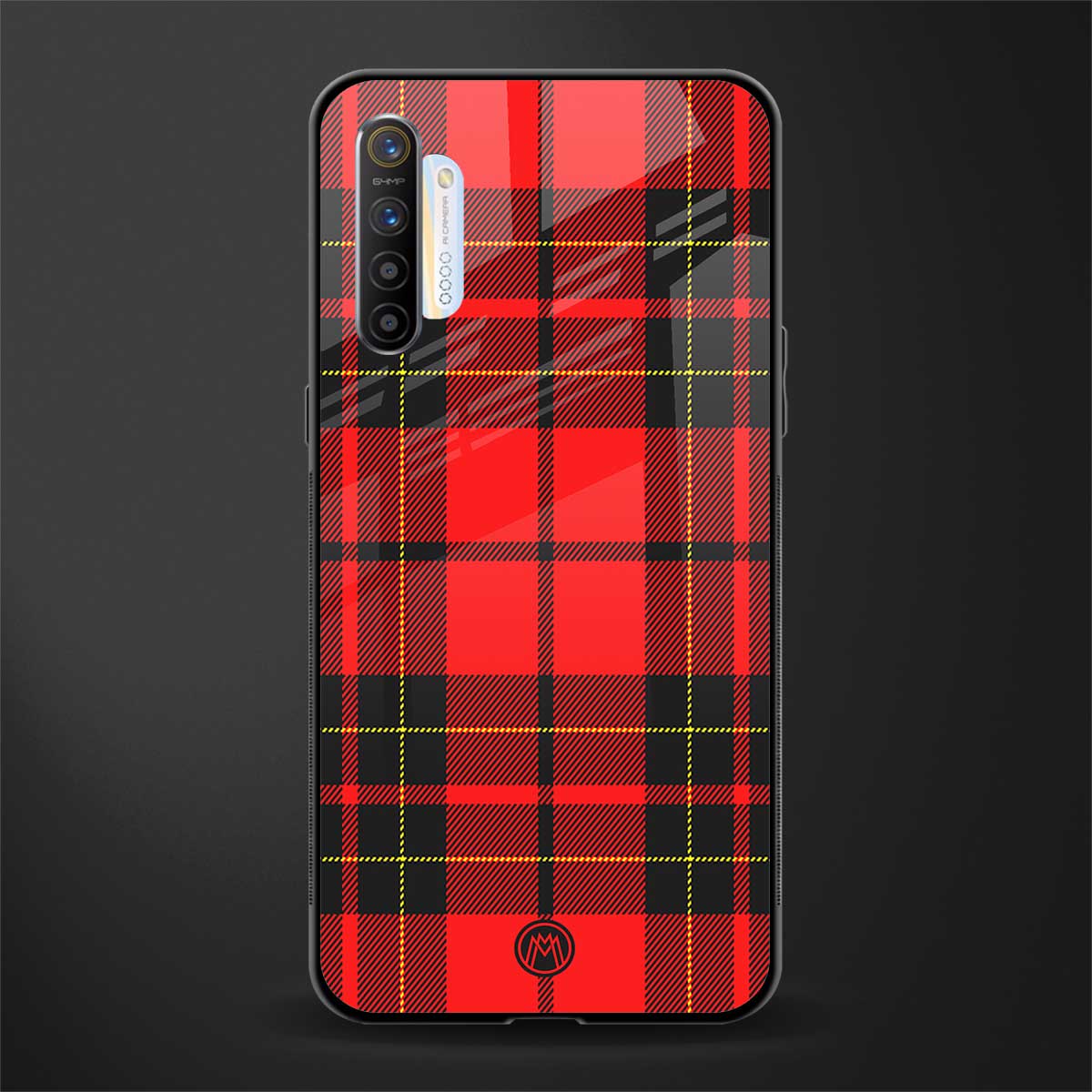cozy red sweater glass case for realme x2 image