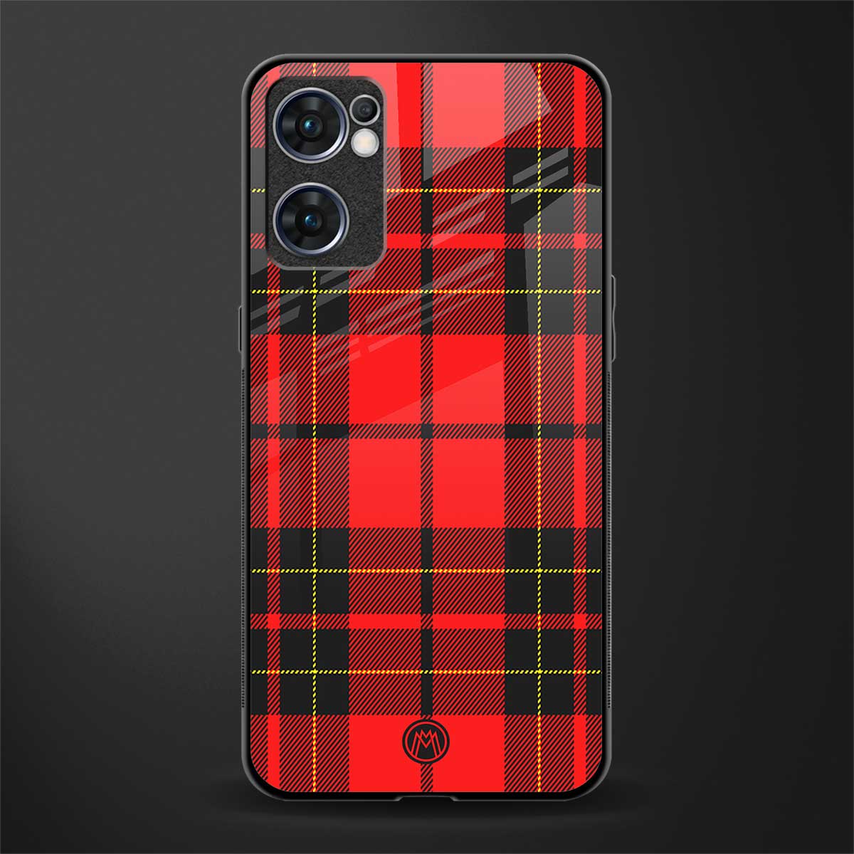 cozy red sweater glass case for oppo reno7 5g image