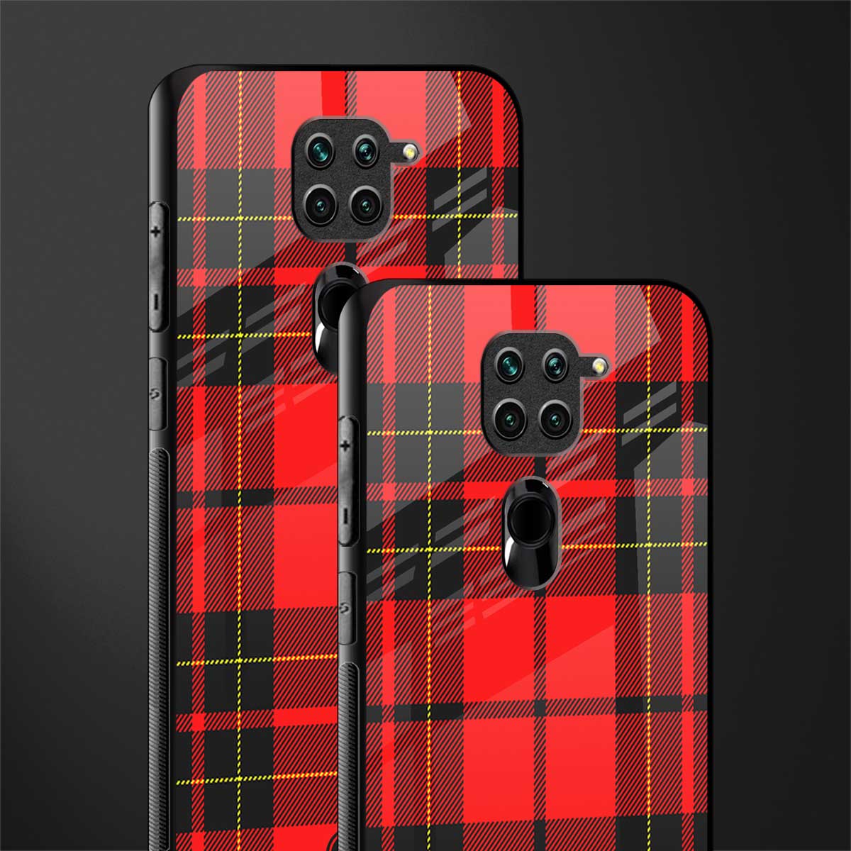 cozy red sweater glass case for redmi note 9 image-2