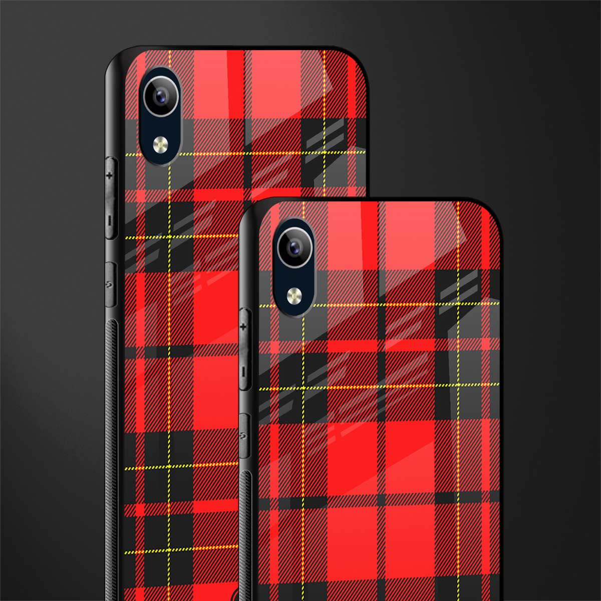 cozy red sweater glass case for vivo y1s without fingerprint image-2