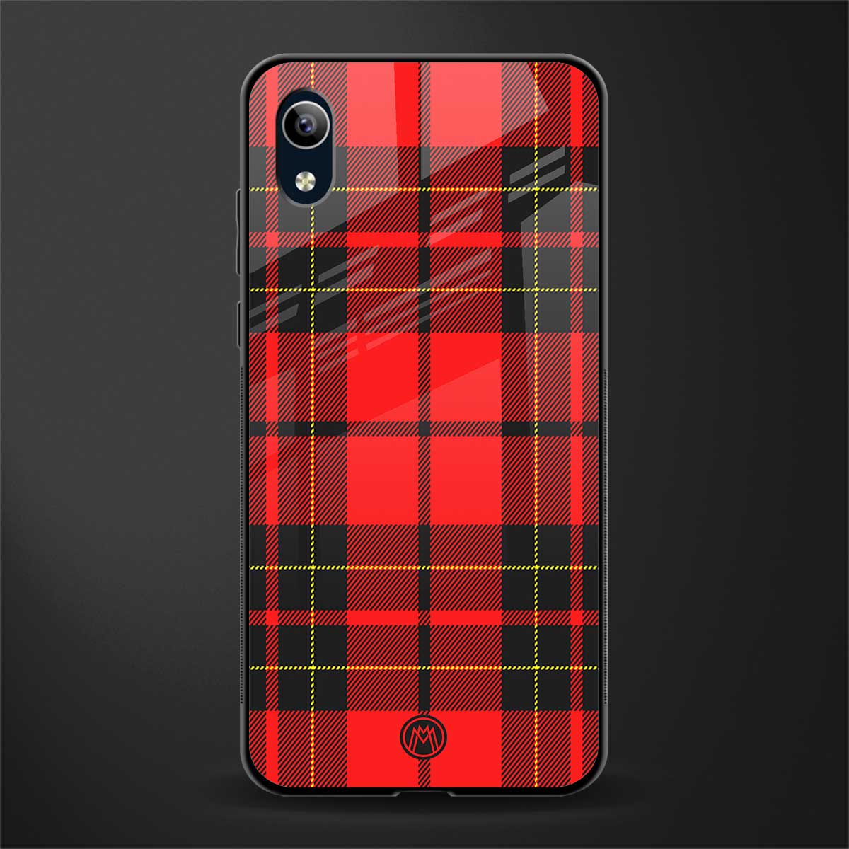 cozy red sweater glass case for vivo y1s without fingerprint image