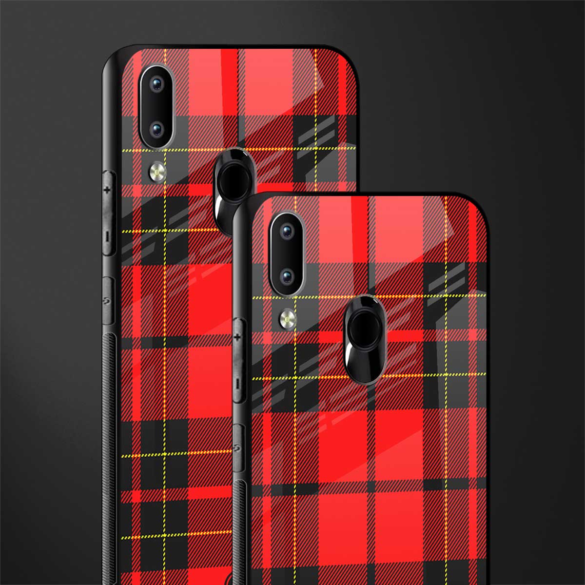cozy red sweater glass case for vivo y91 image-2