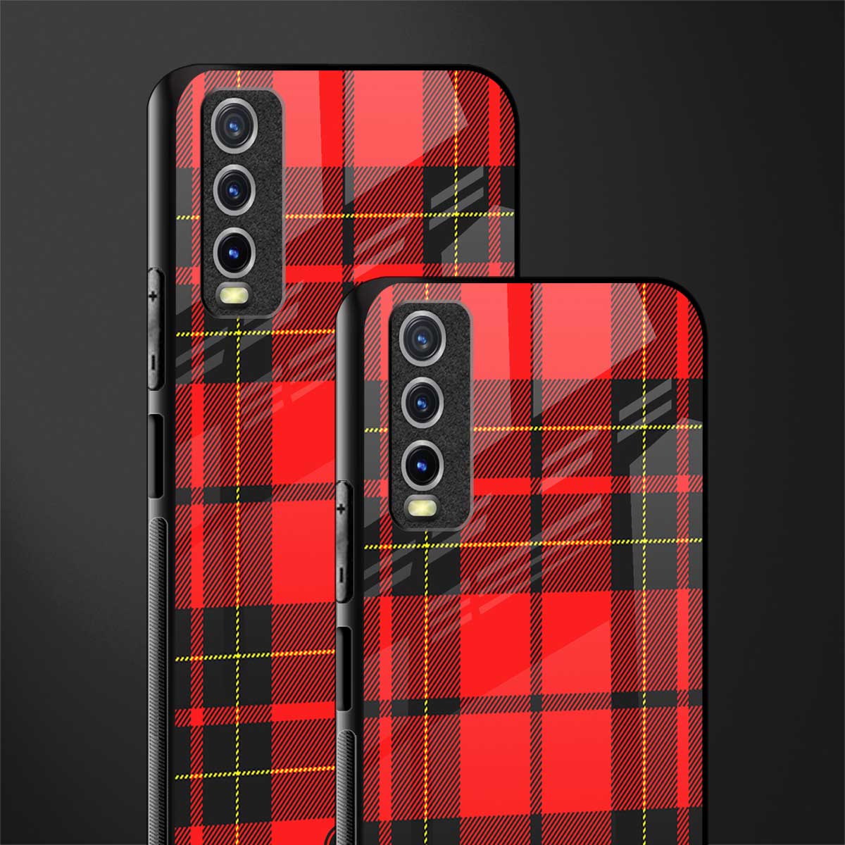 cozy red sweater glass case for vivo y12g image-2