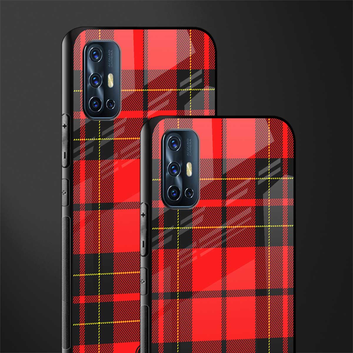 cozy red sweater glass case for vivo v17 image-2